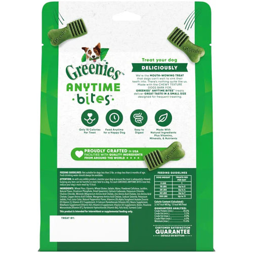 GREENIES Mint Flavored Anytime Bites Dog Treats