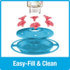 Nature's Way Bird Products Charming Peony Decorative Glass Hummingbird Feeder