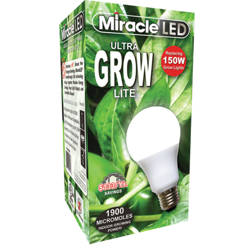 Miracle LED Hydroponic Ultra-Grow Full Spectrum Daylight Grow Light Replace 150W