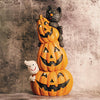 A Cheerful Giver Ghost Cat Pumpkin Stack