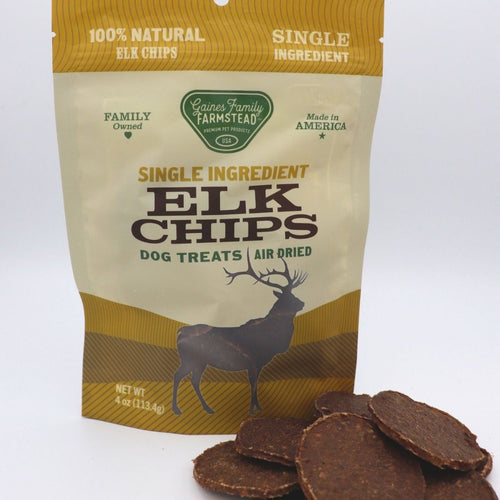 Gaines Family Farmstead Elk Chips Dog Treats